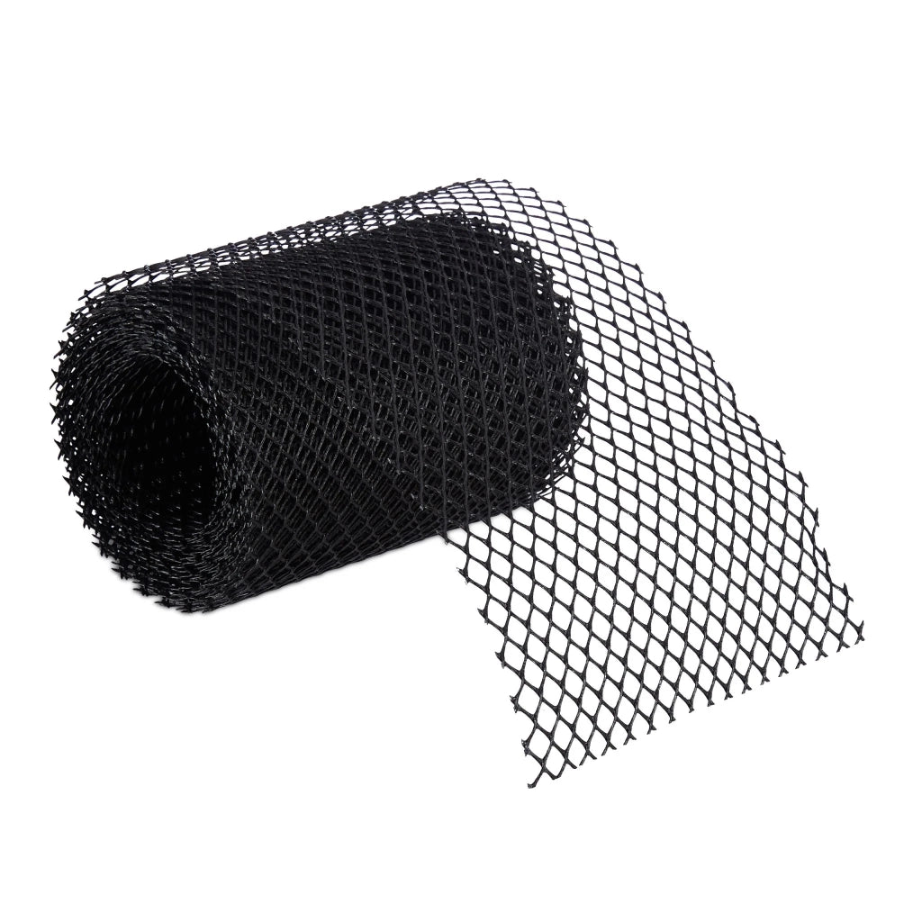 Griglia per grondaia 6 m protezione antifioglie fissaggio rapido stile moderno in PP nero 13_0003991