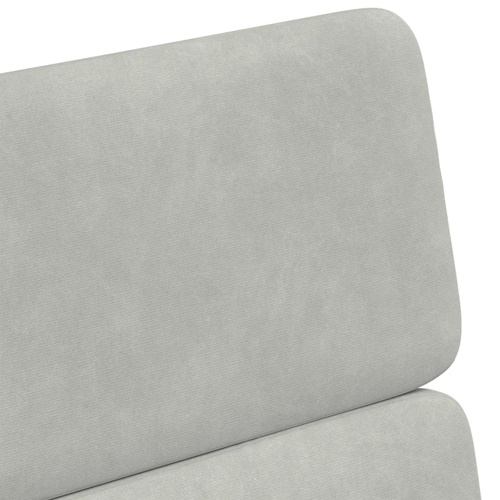 Sedie da Pranzo con Ruote 2 pcs Grigio chiaro 58 x 65 x 98 cm 42017875