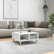 Tavolino da Salotto Bianco 60x60x30 cm in Legno Multistrato cod mxl 13057