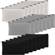 21 set di contenitori in tessuto bianco per DIY, contenitore in tessuto bianco, tazze con chiusura a rilascio rapido, contenitori per make-up per lavori a casa, contenitori per documenti, regalo per damigelle - 21 x 12 cm