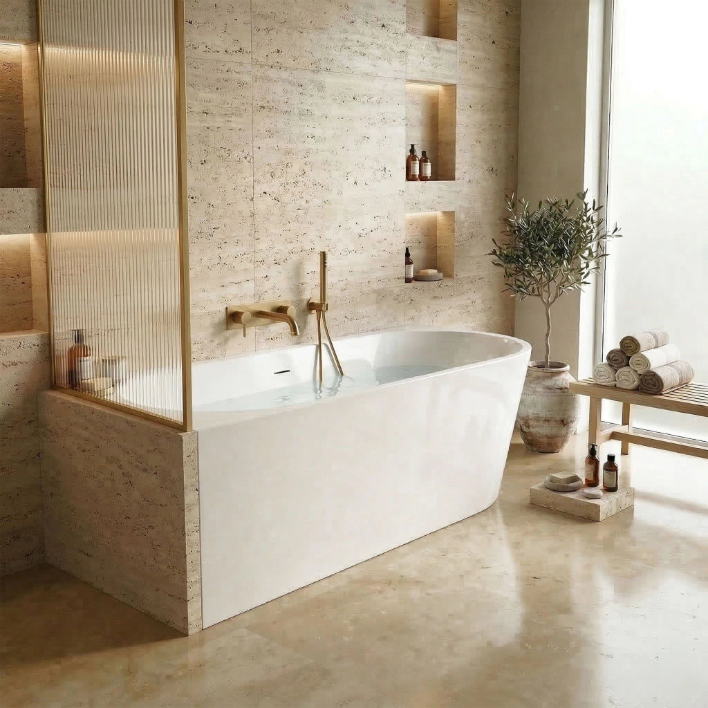 Vasca Bagno Sydney Bellanto Sinistra 160cm Copritappo bianco