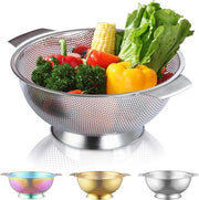 Sottopiano professionale in acciaio inossidabile da 285cm con maniglie e base autoaspirante - pasta, spaghetti, frutta, verdure, baccelli, insalate
