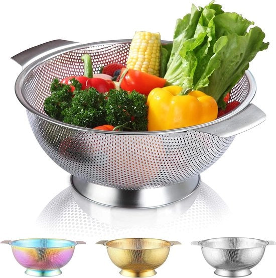 Sottopiano professionale in acciaio inossidabile da 285cm con maniglie e base autoaspirante - pasta, spaghetti, frutta, verdure, baccelli, insalate