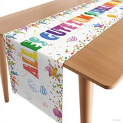 Decorazione di ritorno a scuola Tavolo di lavoro per bambini Tavolo di ritorno a scuola per l'introduzione scolastica 40 x 180 cm (Ritorno a scuola Bianco)