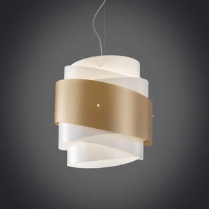 Lampadario a sospensione BEA una luce Oro diametro 40x h39 cm