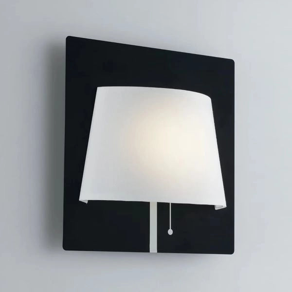 APPLIQUE DA PARETE A LED NERA CON PARALUME BIANCO 6W 4000K 540 LUMEN WHAROL FAN