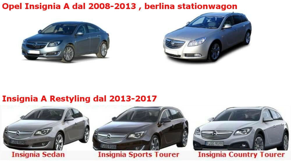 RIGUM901931 , Opel Insignia A dal 2008 al 2013 Berlina, S.W. Insignia A, Restyling dal 2013 al 2017 Sedan, S.W., Country