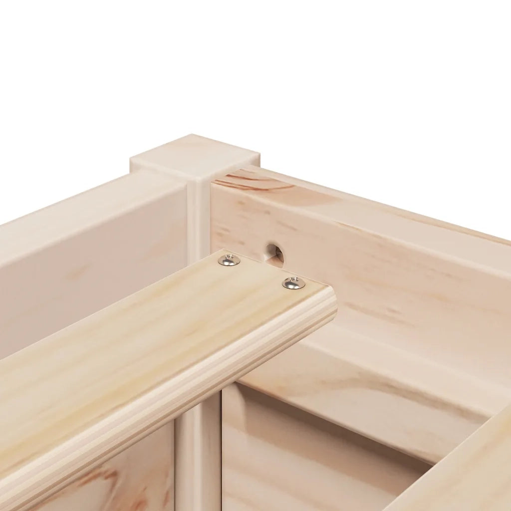 Letto senza Materasso 75x190 cm in Legno Massello Pino 846846