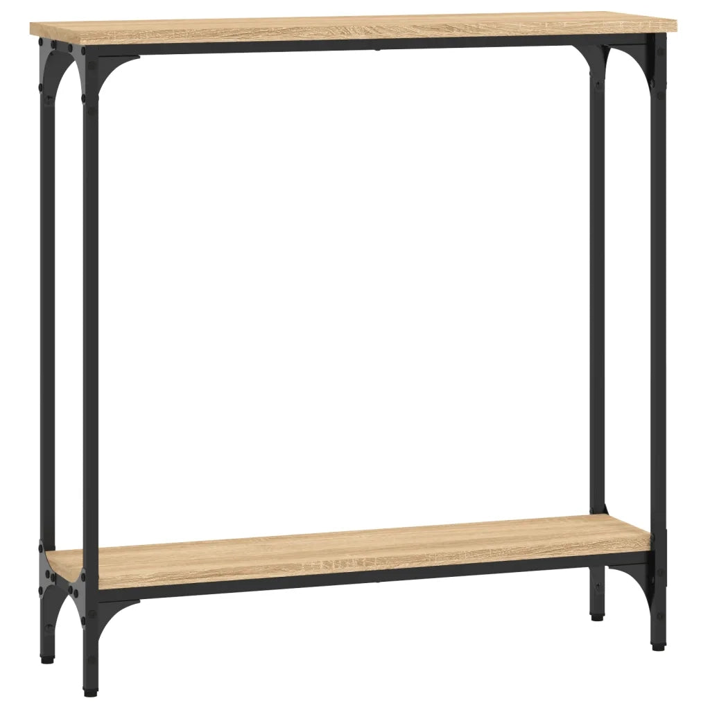 Tavolo Consolle Rovere Sonoma 75x22,5x75 cm Legno Agglomerato 834021