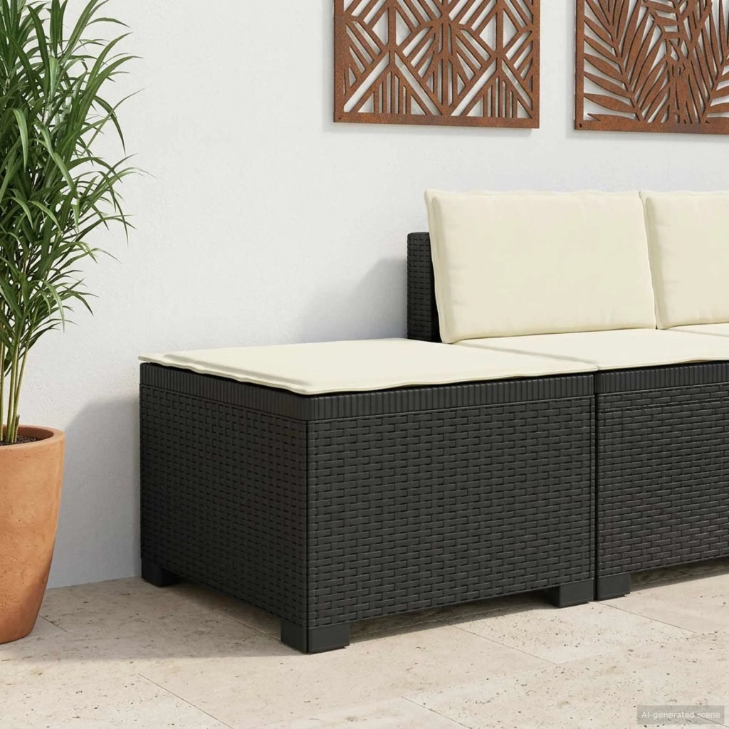 Divano da esterno-Divano da Giardino a 1 Posto con Cuscino Aspetto Rattan PP 791443