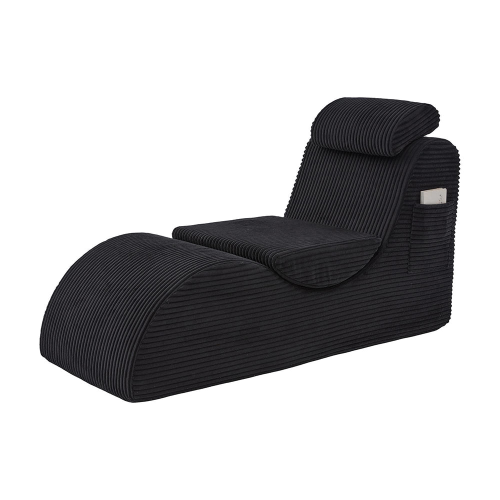 Poltrona relax moderna - Xylo - Design ergonomico, schiuma elastica, cuscino rimovibile, tasca laterale