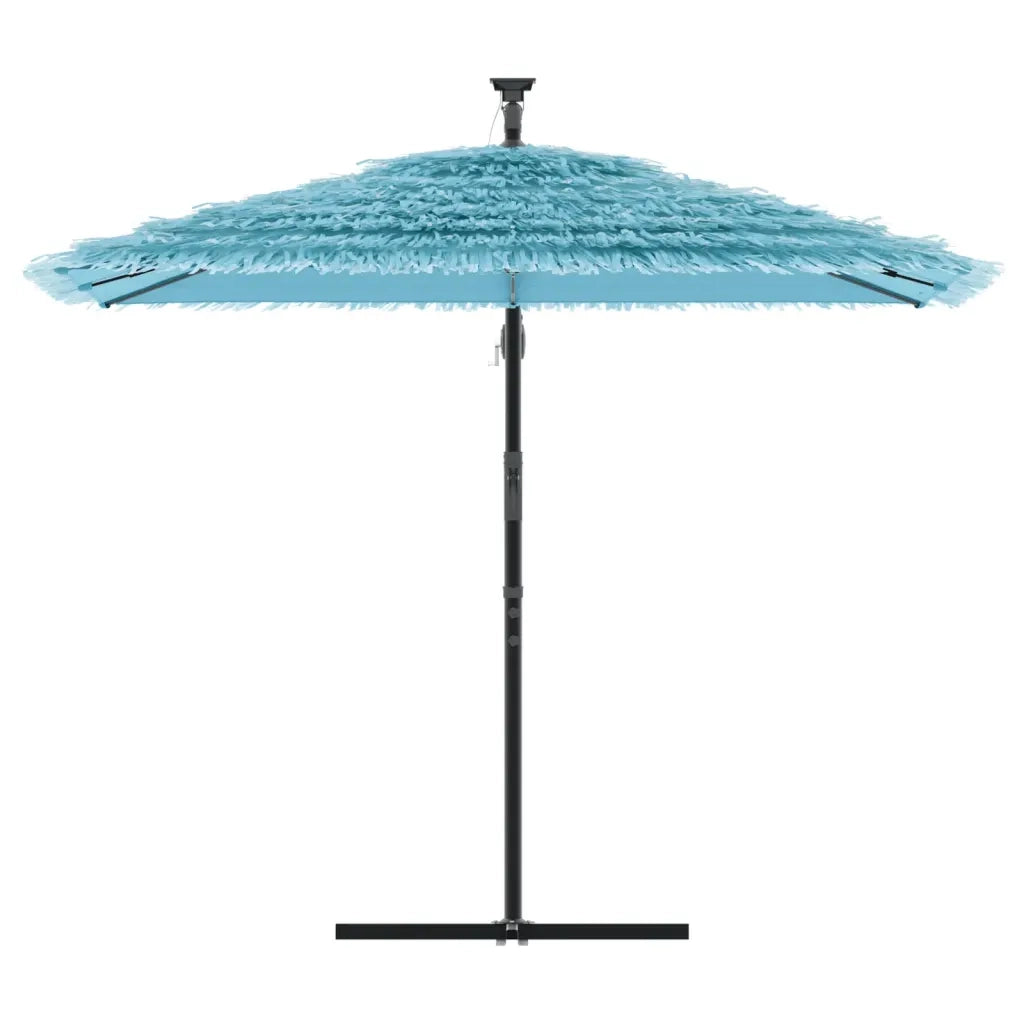 Ombrellone Giardino con Palo in Acciaio Blu 246x246x230 cm 4005075