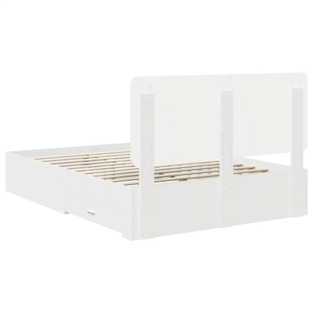 Struttura del letto Bianco 140 x 190 cm Legno multistrato 3412783