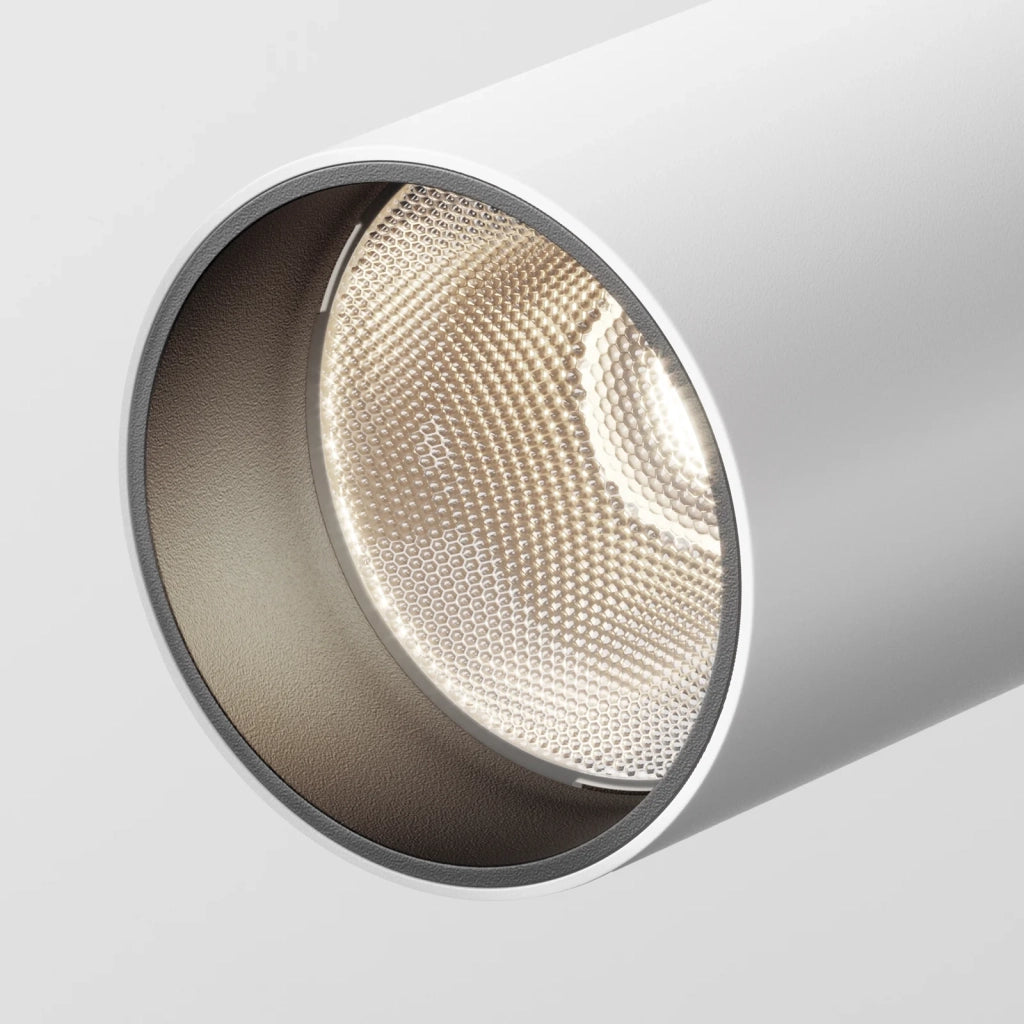 Maytoni Lampada da soffitto moderna FOCUS LED 1 luce LED integrato bianco metallo