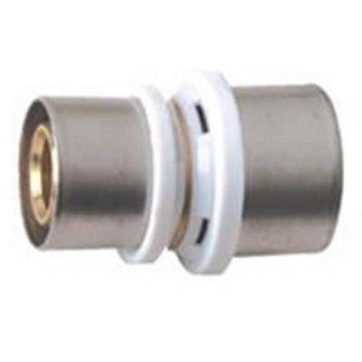 RACCORDO DIRITTO DOPPIO RIDOTTO IBP A PRESSARE PER MULTISTRATO- Diam. 20x16- IBP- pezzi 1