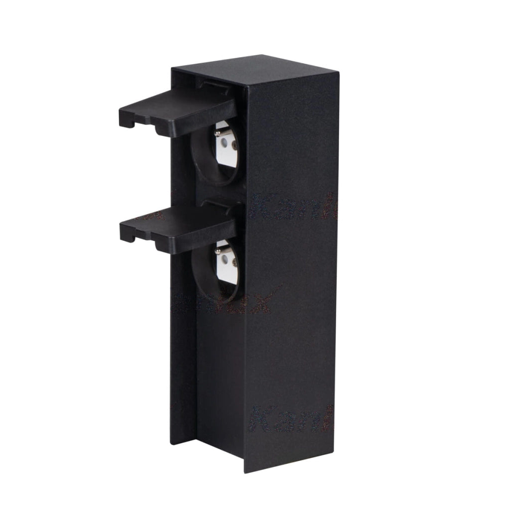 Paletto giardino elettrico 2 prese IP44 inox Kanlux 36585