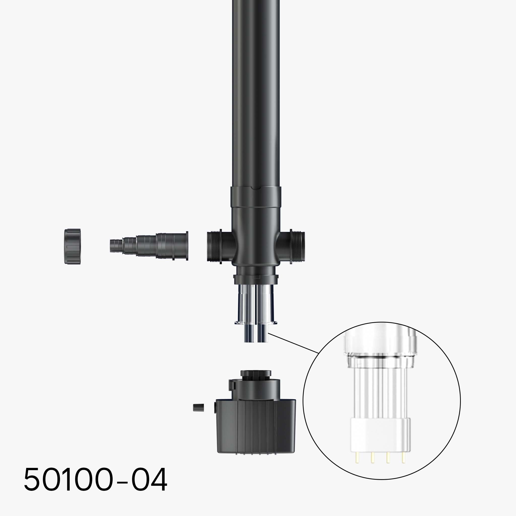 Lampada UVC 55 W di ricambio per chiarificatore per laghetti CUV-155