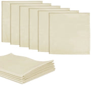 Set di 6 Fazzoletti di Lino per Filtraggio Fino (50cm x 50cm), Set di Filtro per Formaggio Yogurt Noci Latte