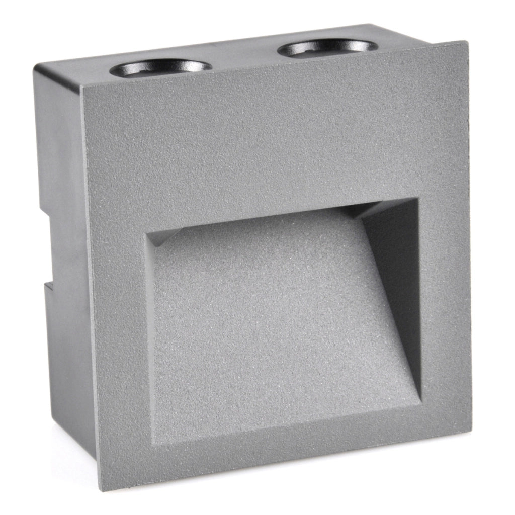Lampada LED da scala Q7 quadrata 3W 4000K IP44 grafite Polux