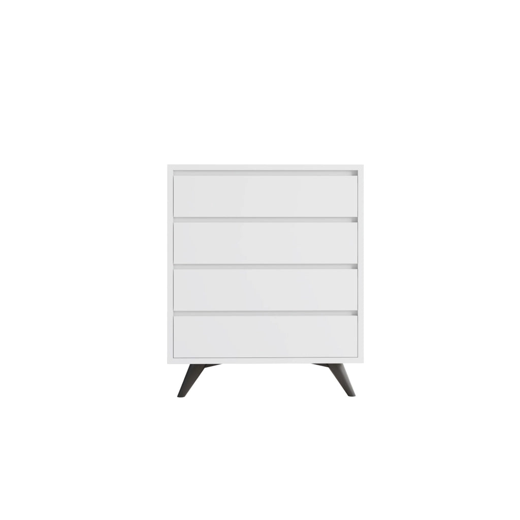 Cassettiera in legno "Suvera" - 70 x 40 x 86 cm - Bianco
