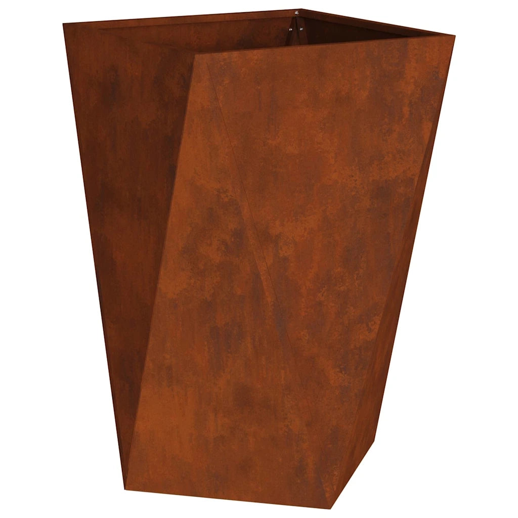 Fioriera 2 pz-Set di 2 Vaso-Contenitore per Piante Ruggine 50 x 50 x 75 cm