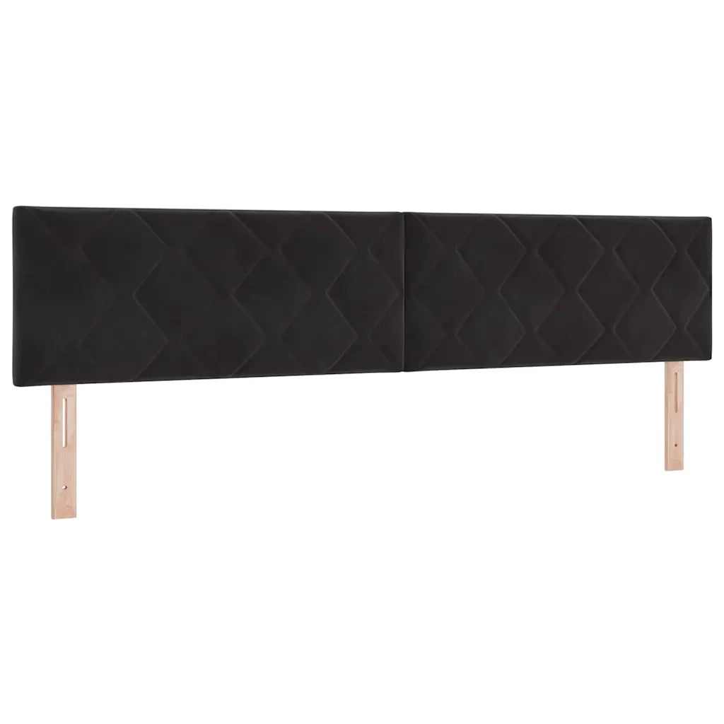 Letto a molle con materasso Nero 200 x 200 cm Poliestere