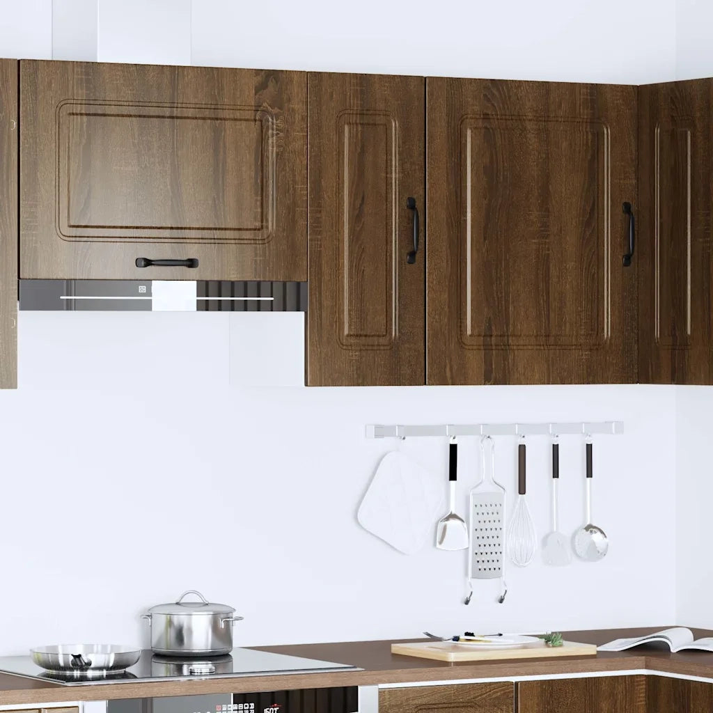 vidaXL Pensile da Cucina Kalmar Rovere Marrone in Legno Multistrato