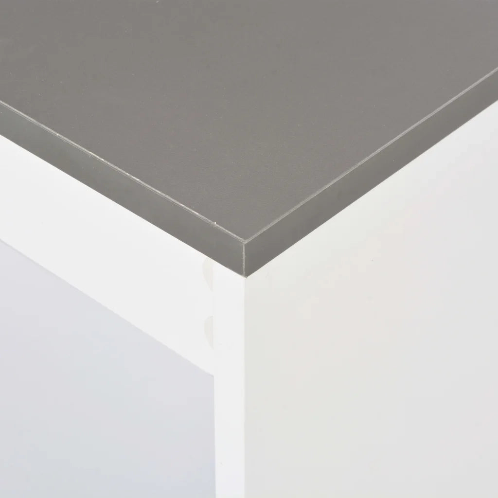Tavolo da Bar con Ripiano Bianco 110x50x103 cm cod mxl 29860