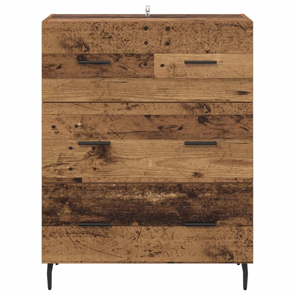 Credenza | Madia | Buffet da pranzo | Armadio da pranzo con cassetto Legno vecchio 69,5 x 34 x 90 cm