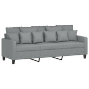 Divano | Divano da soggiorno | Sofa a 3 Posti Grigio Chiaro 180 cm in Tessuto