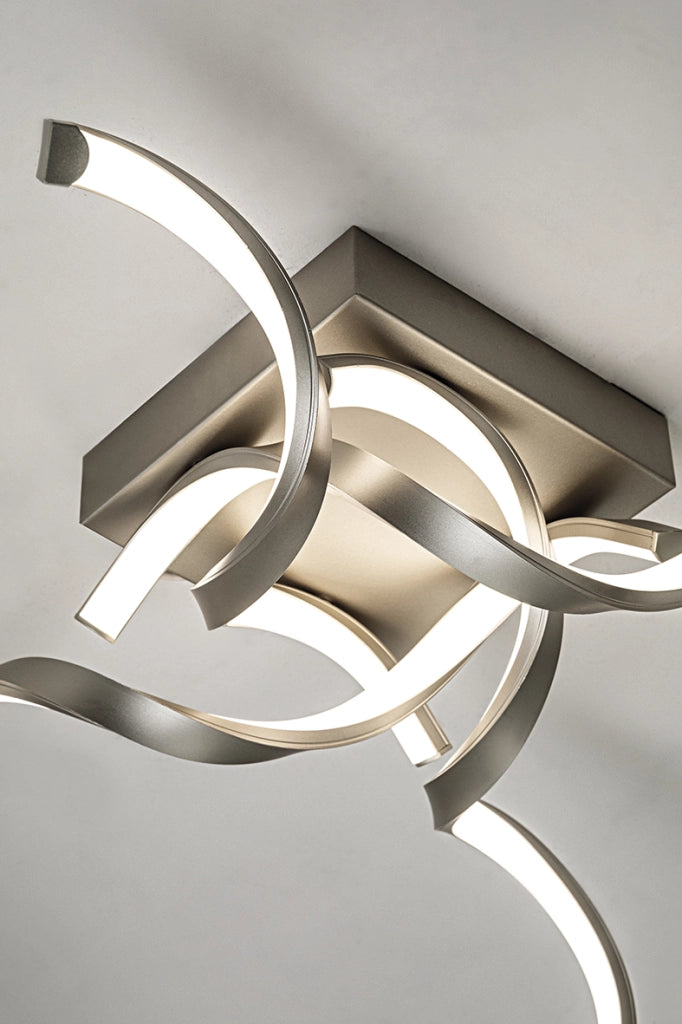 INTRECCIO - Lampada a Sospensione LED 40W 3000K Bianco Opaco IP20, Design Moderno - Rossini Group - Illuminazione Decorativa per Interni