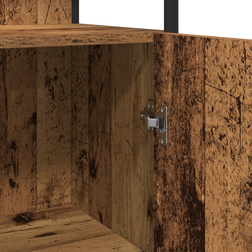 Set di Mobili per Bagno a 3 Pezzi in Legno Vecchio Ingegnerizzato