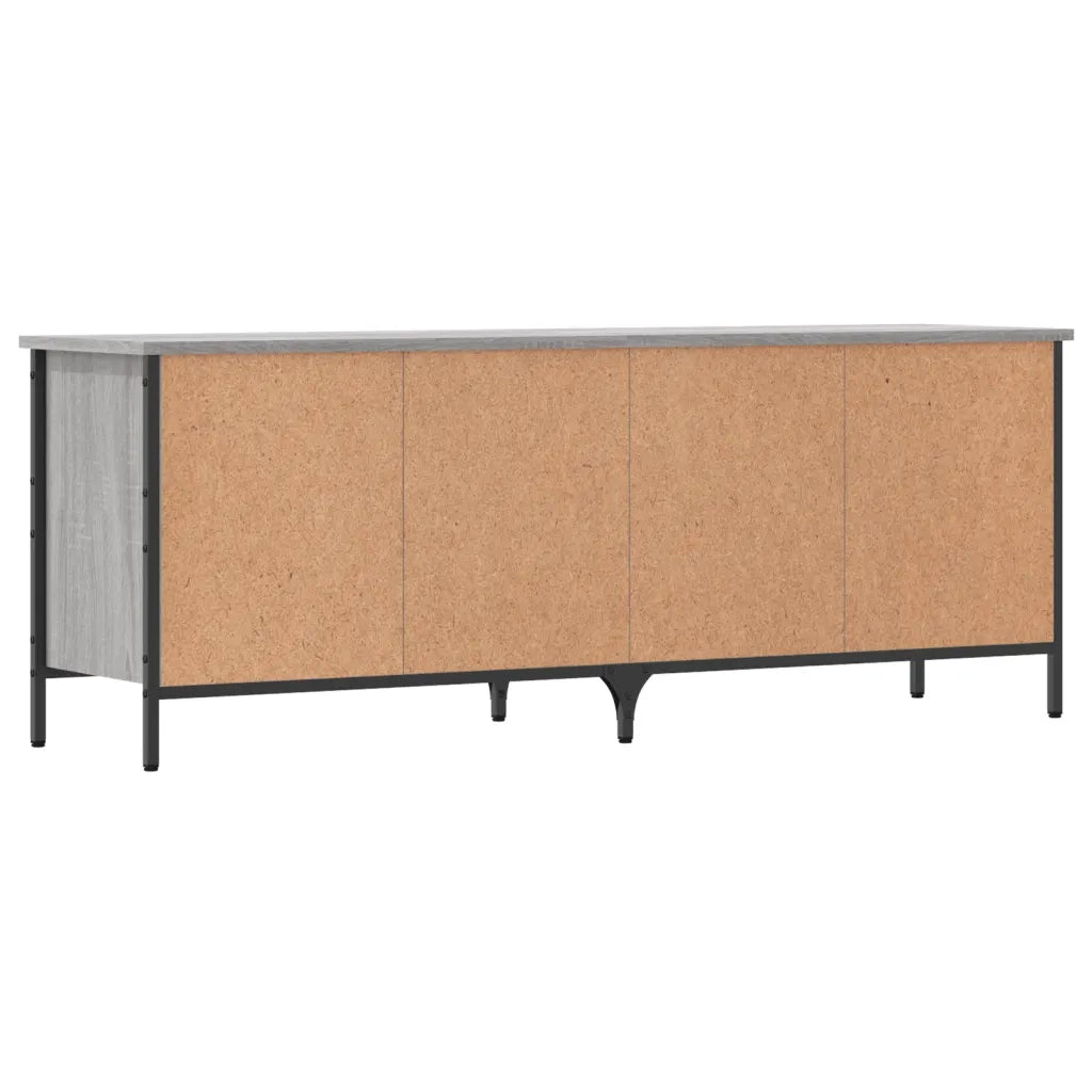 Scarpiera Grigio Sonoma 131x35x50 cm in Legno Multistrato 831851