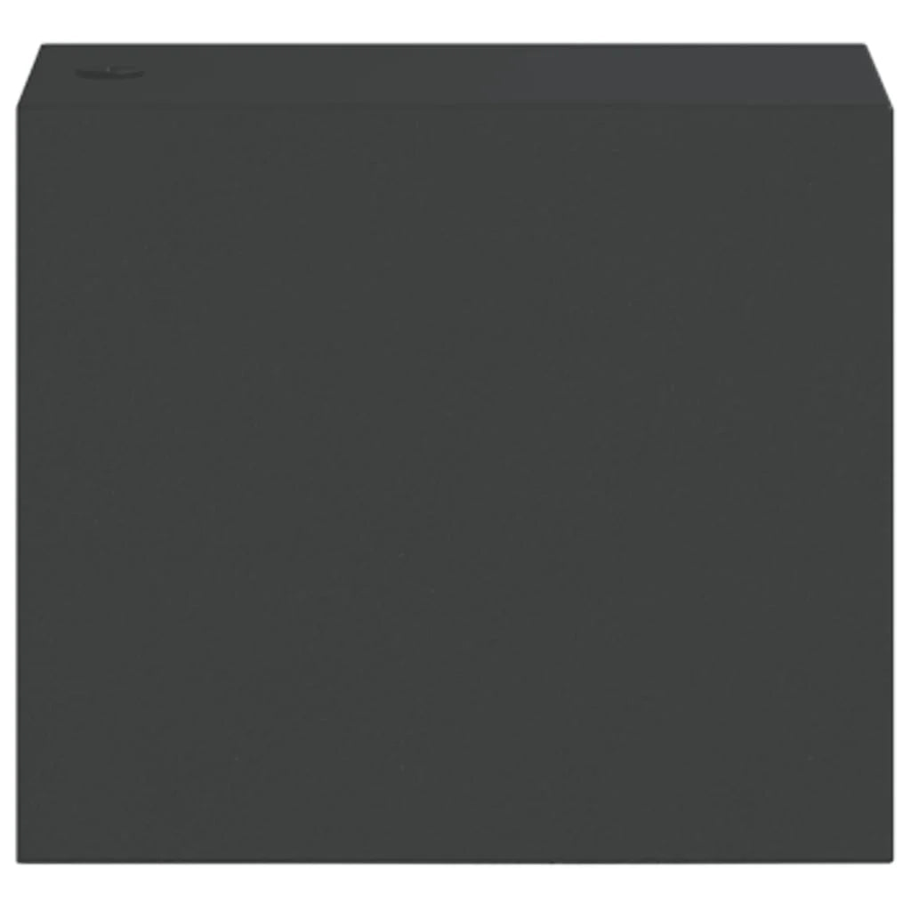 Set di 2 applique da esterno 7 x 9,5 x 8 cm design robusto ed elegante in alluminio nero 02_0056619