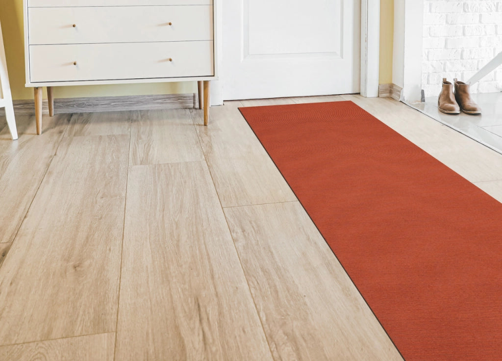 Tappeto Passatoia Cucina Antiscivolo Linea Essenziali By Suardi Tinta Unita Arancio - 60x280 - Arancio