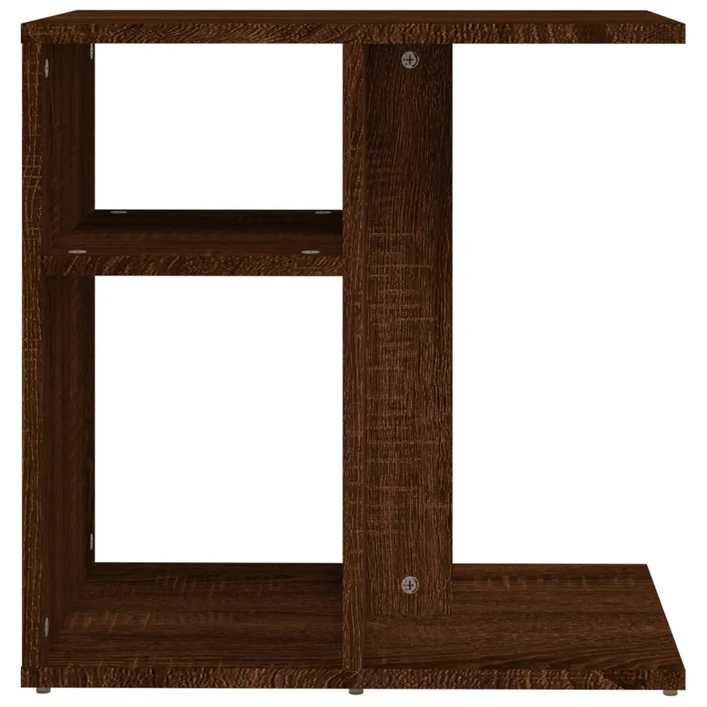 Tavolino da Salotto Rovere Marrone 50x30x50cm Legno Multistrato cod mxl 11783