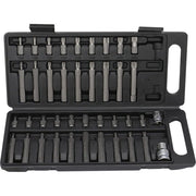 KIT SET INSERTI CHIAVI 40 PZ BUSSOLE CHIAVI TORX HEX 1/2" 3/8" PROFESSIONALE