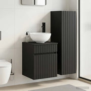 Set di mobili per il bagno 2 pz Nero 33 x 34,5 x 100 cm 3406134
