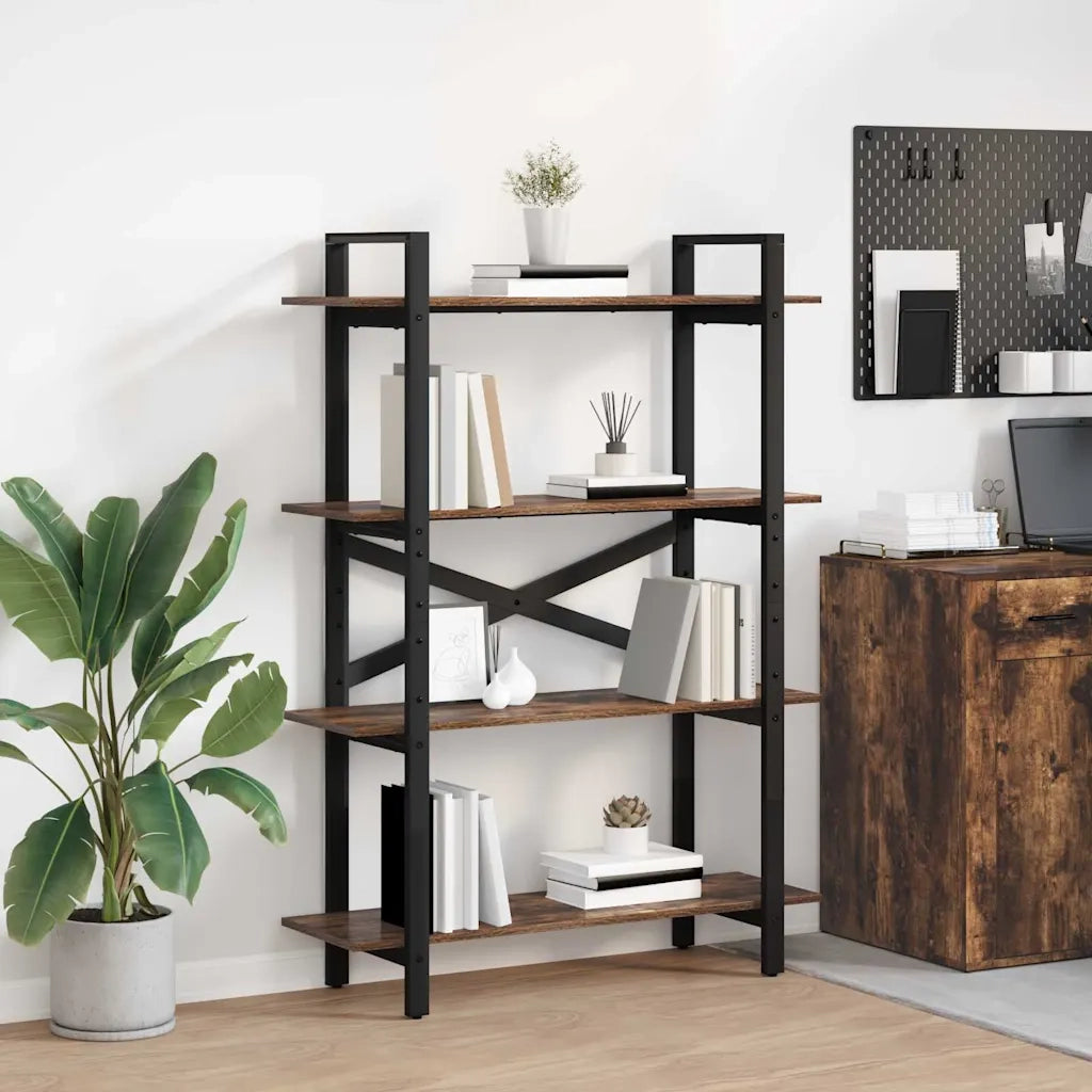 Libreria 4 livelli 100 x 33,5 x 140 cm Legno ingegnerizzato 883942