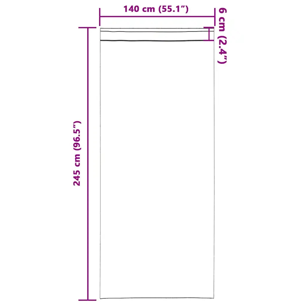 Tende Blackout con Anelli 2 pcs Turchese 245 x 140 cm 4107531