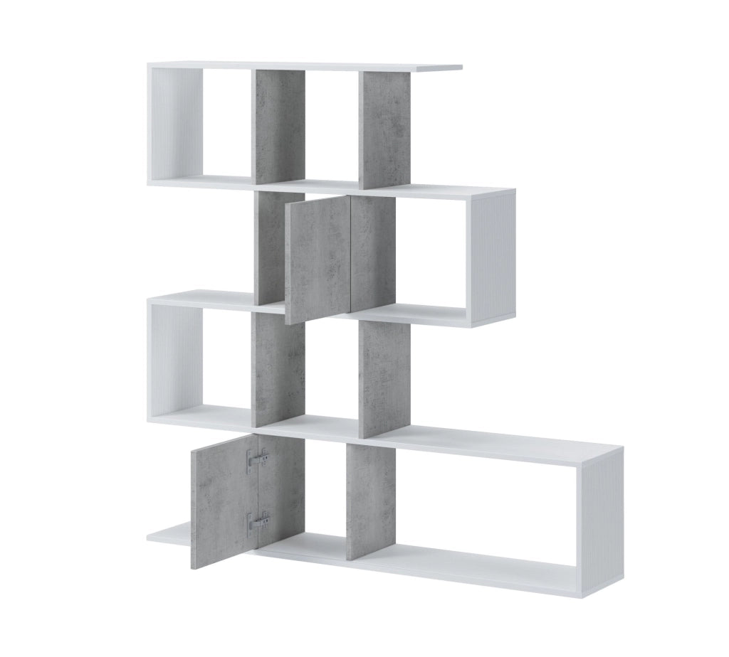 Biblioteca Budrio, Libreria 9 Ripiani, 93x28x142h cm Bianco