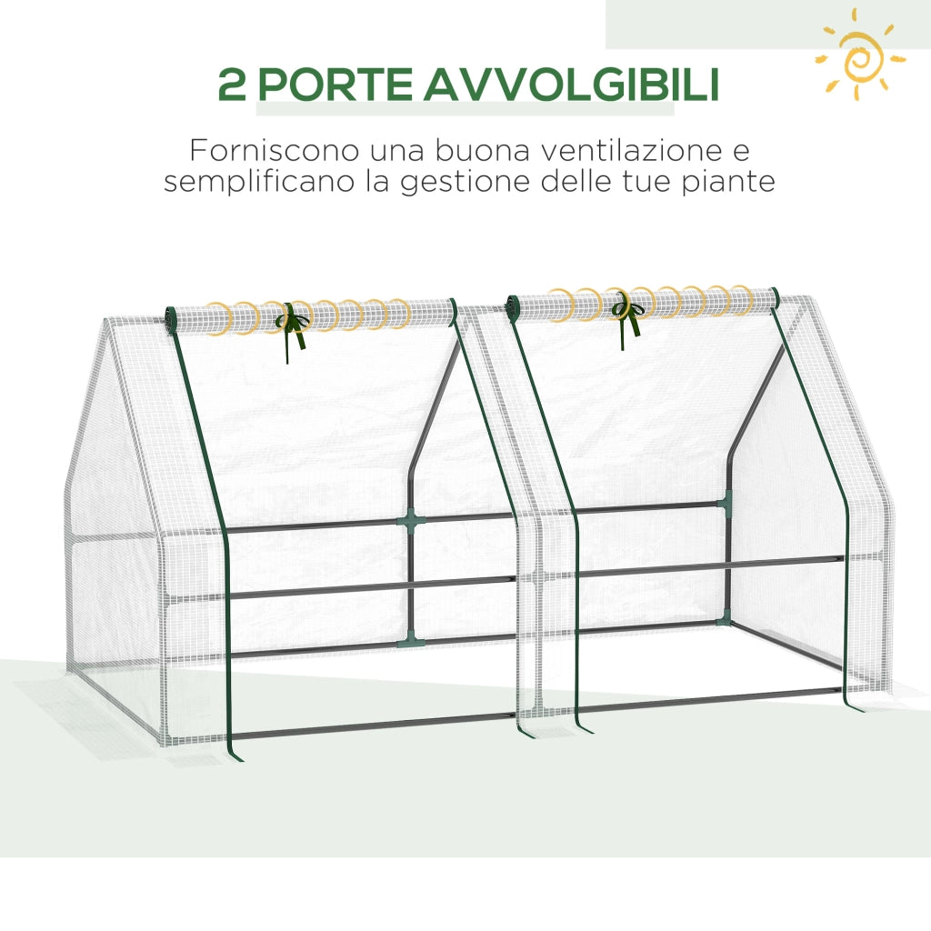 Serra da Giardino ¨C zephmum ¨C 180x90x90cm Bianco Acciaio
