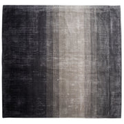 Tappeto Grigio con Nero 200 x 200 cm Effetto Ombre Viscosa Soggiorno Moderno