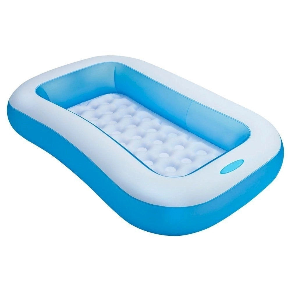 Trade Shop - Piscina Gonfiabile Per Bambini Baby Rettangolare 166 X 100 X 28 Cm Giardino -