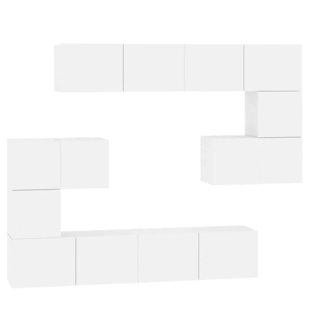 Mobile TV multimediale scaffale TV mobile TV credenza TV sala da pranzo soggiorno camera da letto a parete legno ingegnerizzato bianco 02_0028064