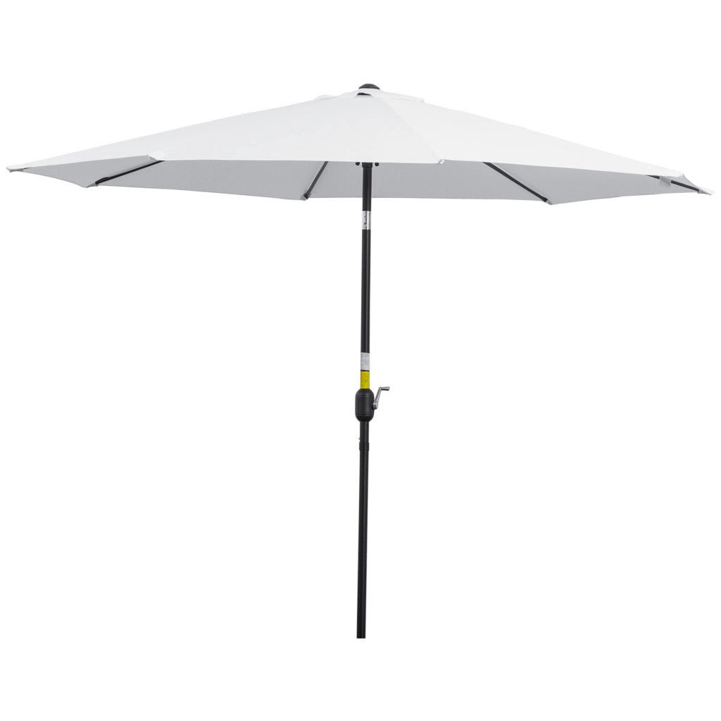 Ombrellone da giardino ¨C zephmum ¨C 3 m bianco metallo polyester