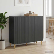 Credenza Nero 89 x 34,5 x 80 cm Legno ingegnerizzato 894646