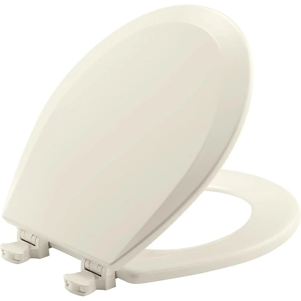 Bemis 500ec 390 abattant wc rond en bois blanc coton