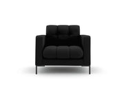 Cosmopolitan Design - Poltrona "Bali" in tessuto strutturato nero 