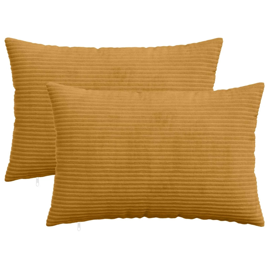 Federa 2 pcs HEERLEN Giallo 40 x 60 cm corduroy 909221